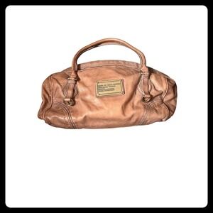 Marc Jacobs Standard Supply Workwear Large Tan Leather Satchel Bag Handbag